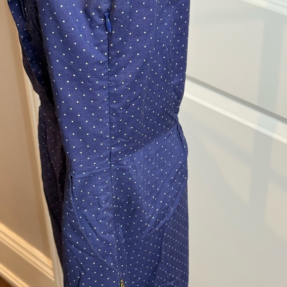 Maison Scotch Navy Blue Polka Dot Dress size 2 fits size Medium - Picture 4 of 10